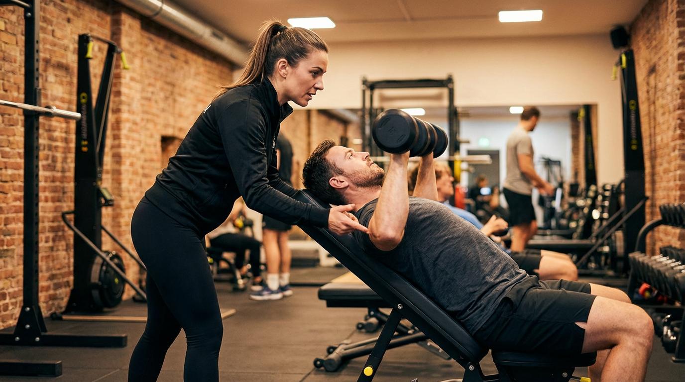 Personal training session at Broadway Gym